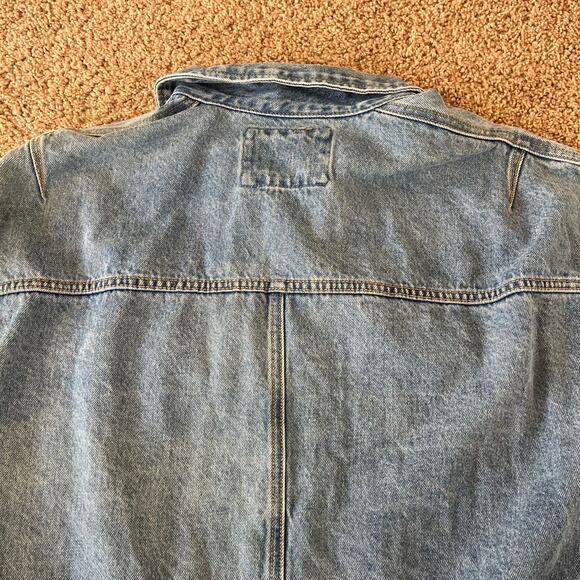 Forever 21 Men Denim Jacket Light Blue Wash Size Large - Picture 6 of 6